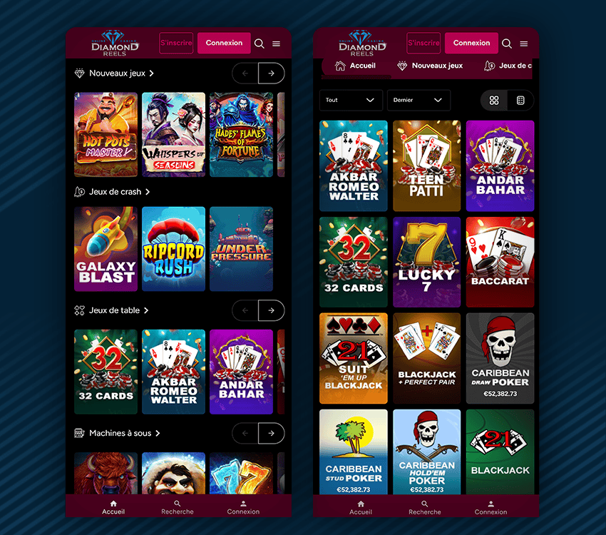 ludotheque de diamond reels casino
