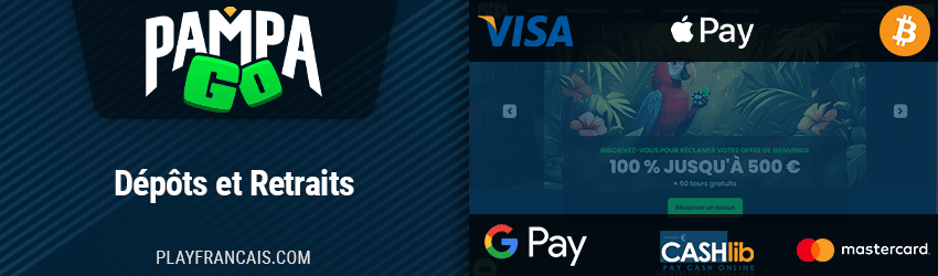 options de paiement casino pampa go