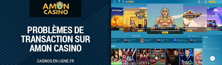problemes de transaction sur amon