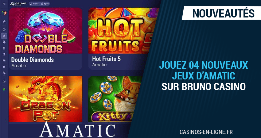 récentes slots de amatic à découvrir sur bruno casino septembre 2023